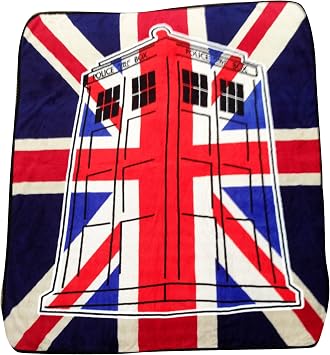 Doctor Who "Union Jack Super Plush Silk Touch Blanket Throw
