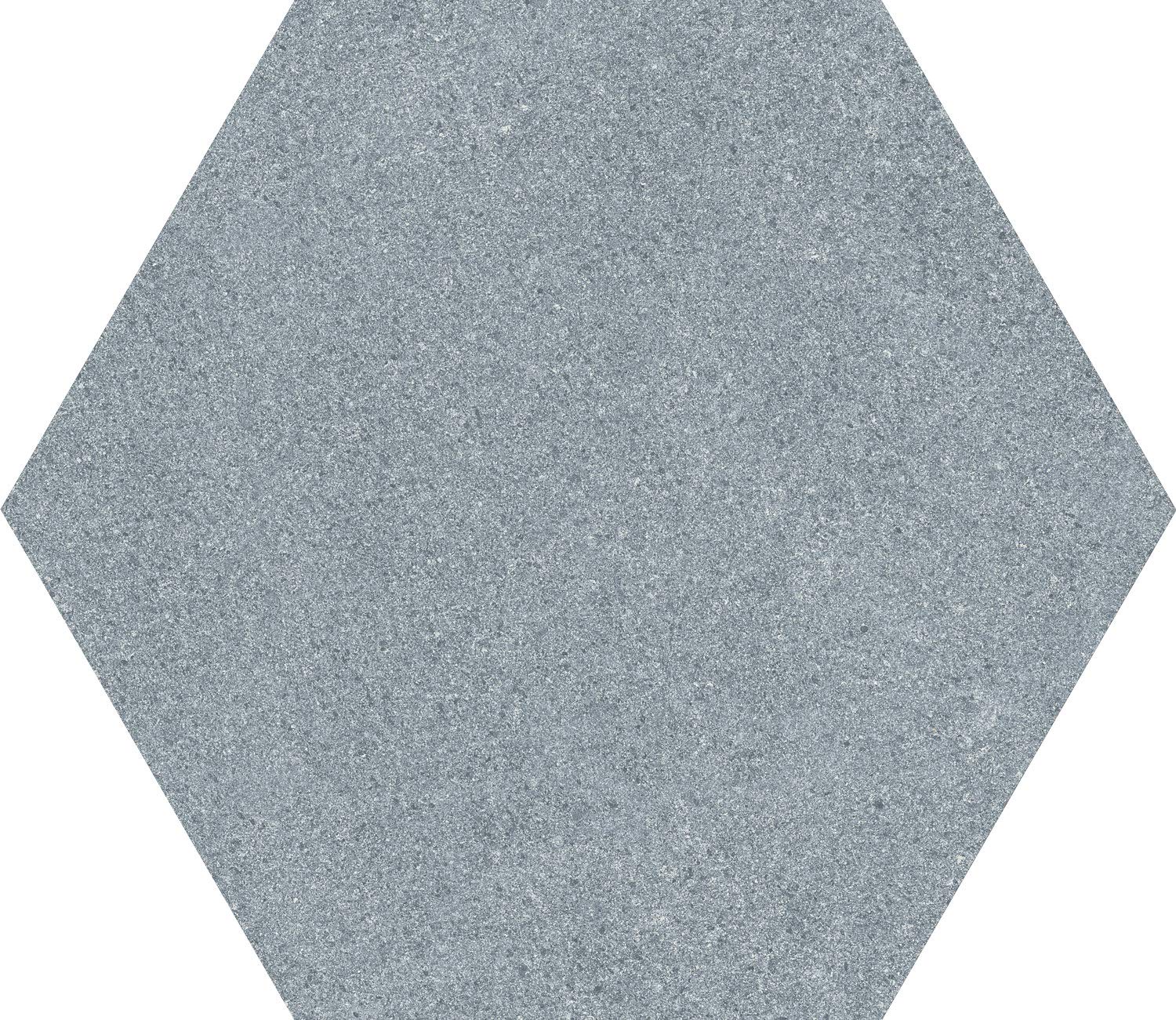 Johnson Endura - Texturo Gris Plus Glazed Vitrified Hexa Wall & Floor Tiles,Rustic Look, (30x30cm - 1 cm Thickness, Matte Finish, 8-Tiles in Box)