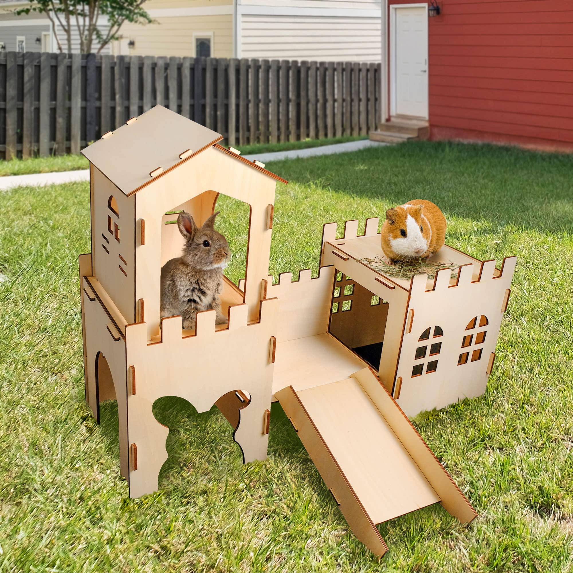 Cardboard Castle Diy Diy Rabbit House Cardboard Cardboard Bunny