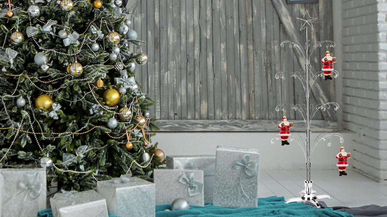 Amazon.com: HOHIYA 74 Inch Ornament Display Tree Metal Christmas