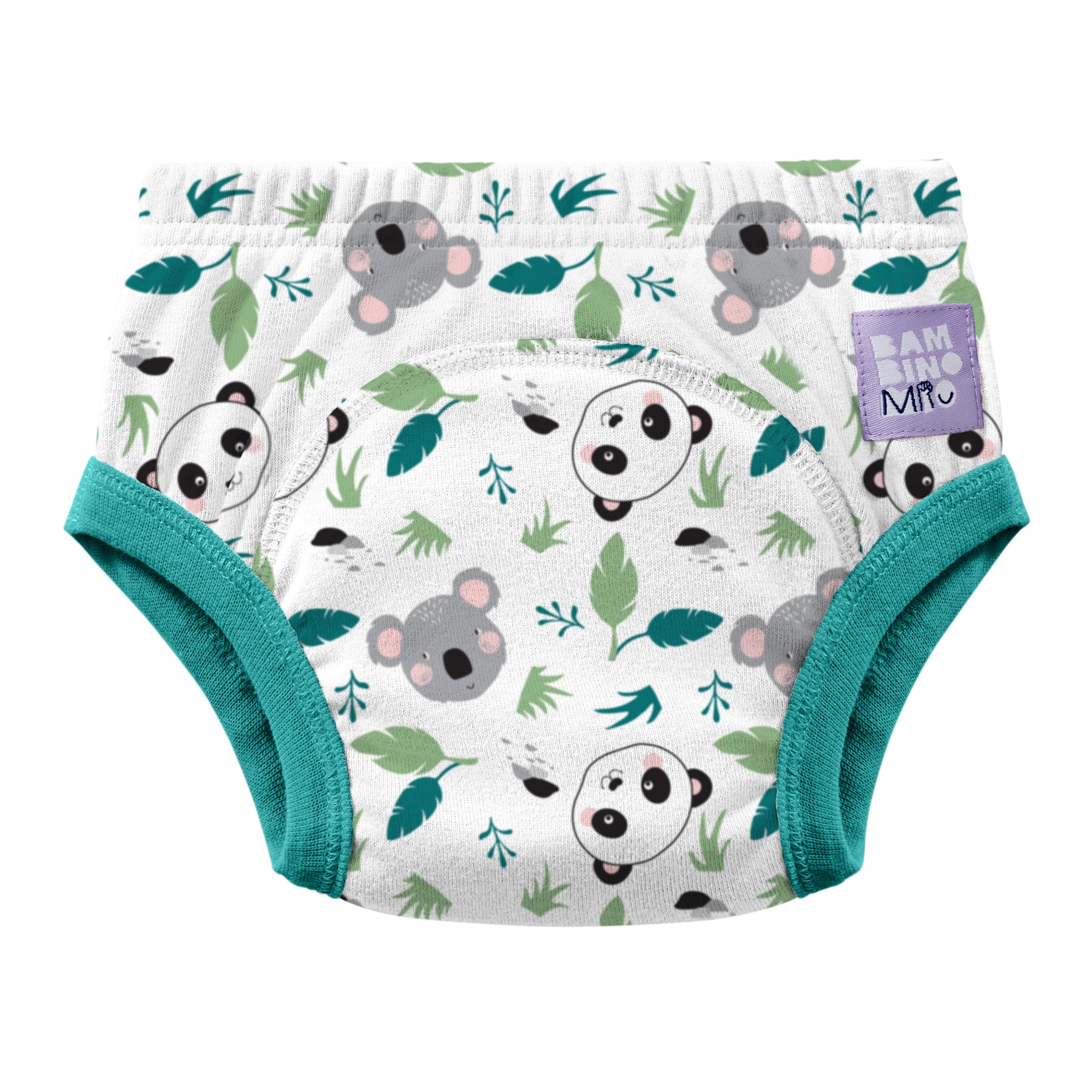 Bambino Mio Reusable Potty Training Pants for Boys and Girls - (Age 4-5 Years) Little Paws, Reusable Cotton Underwear for Toddlers