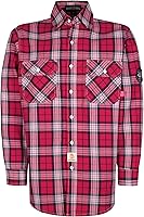 Vista 10 de BOCOMAL Camisas FR para hombre, resistentes al fuego, peso ligero, NFPA2112, camisa de soldadura ignífuga, acabado repelente al agua y al aceite