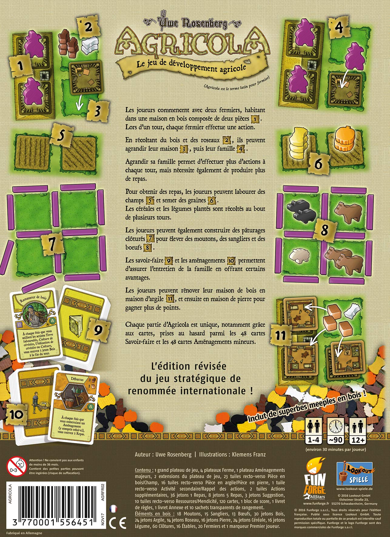 Asmodee - AGRICOLA - Jeu de Société et Stratégie Agricole - Dès 12 Ans