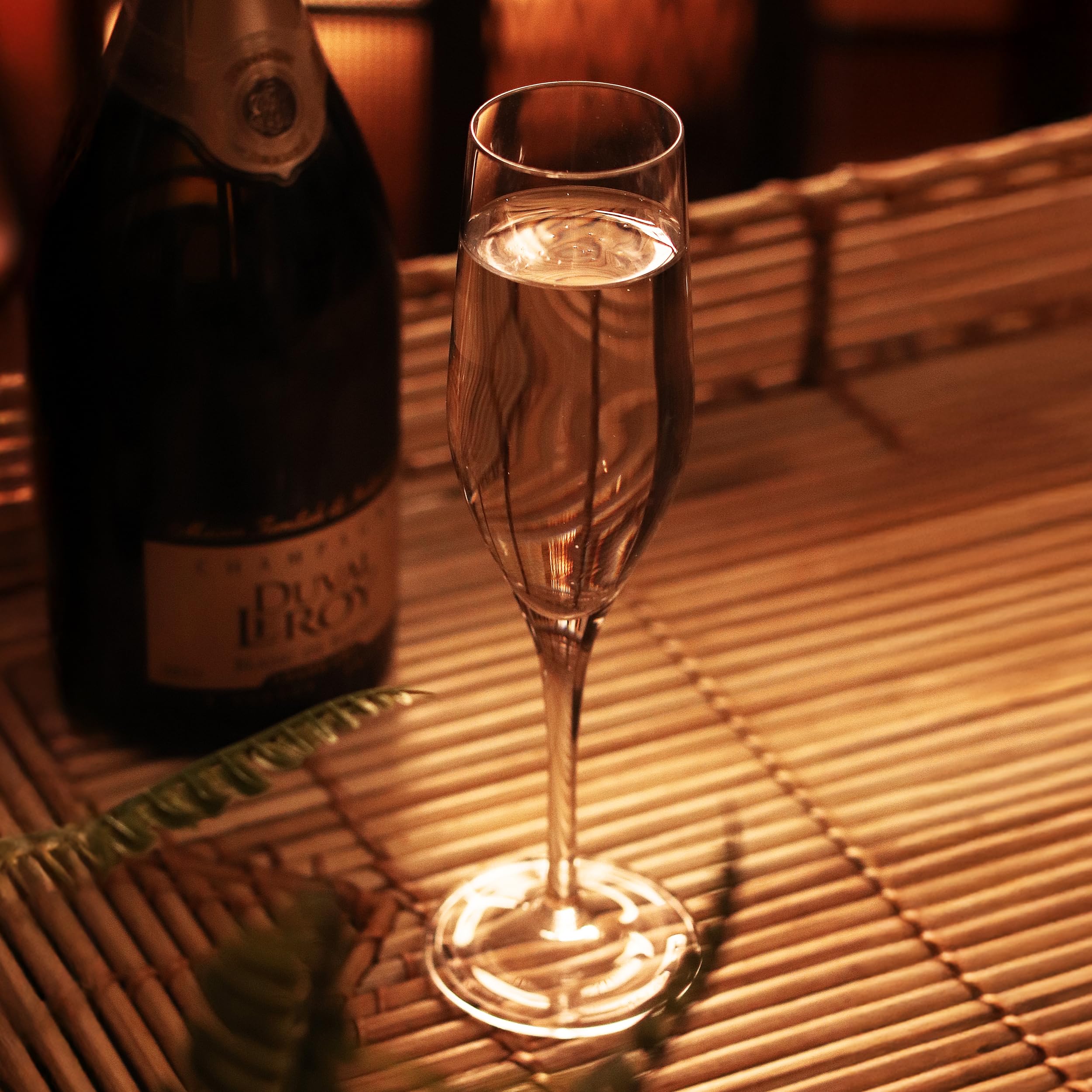 Stölzle Lausitz Verres à Champagne Experience Lot de 6, 190 ml – Élégantes Flûtes Cristal pour Champagne & Prosecco – Résistants & Lavables en Machine