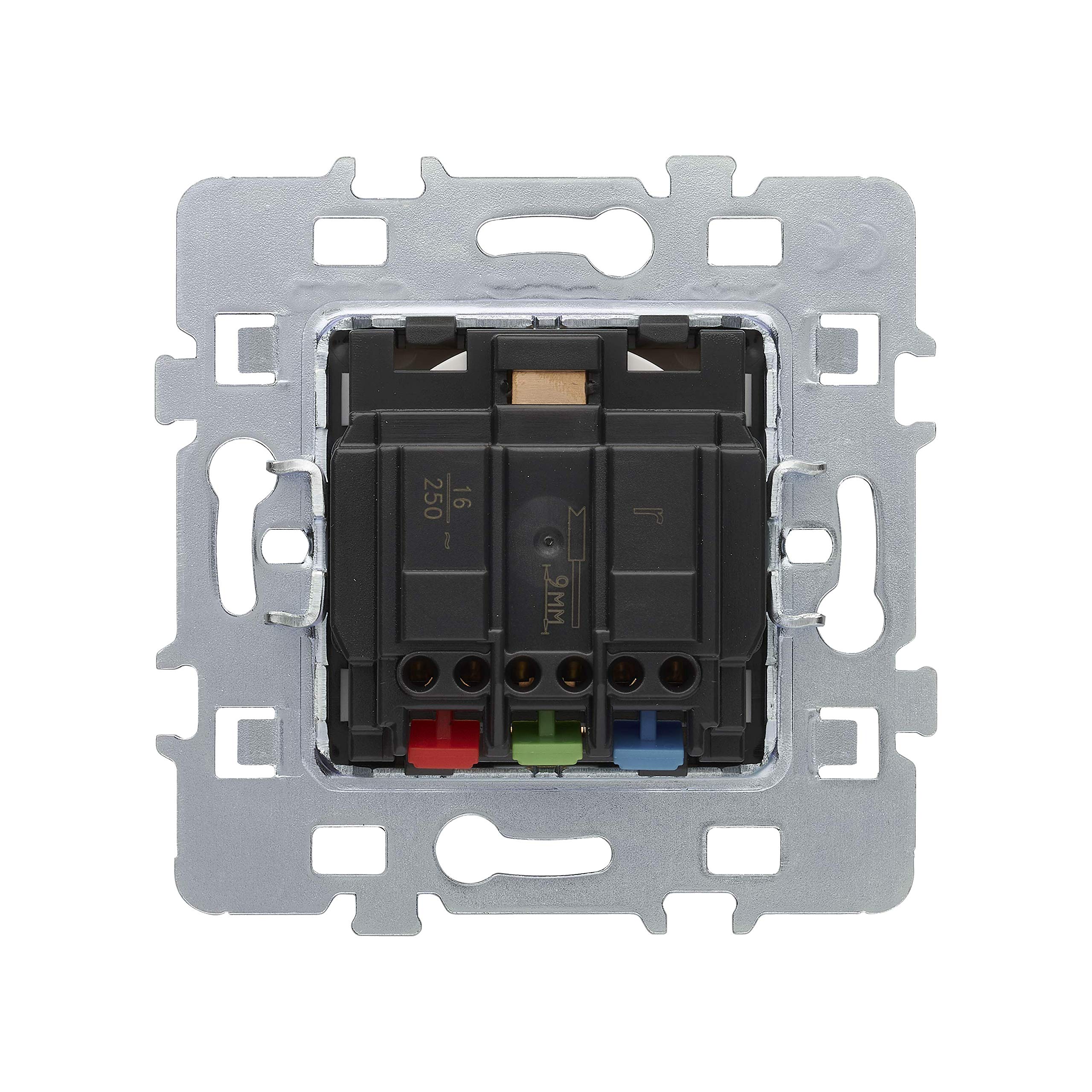 DEBFLEX Meccanico Presa Schuko 2P+T Bianco Con Coperchio E Supporto In Metallo | Kit Completo Per Installazione Elettrica Casual