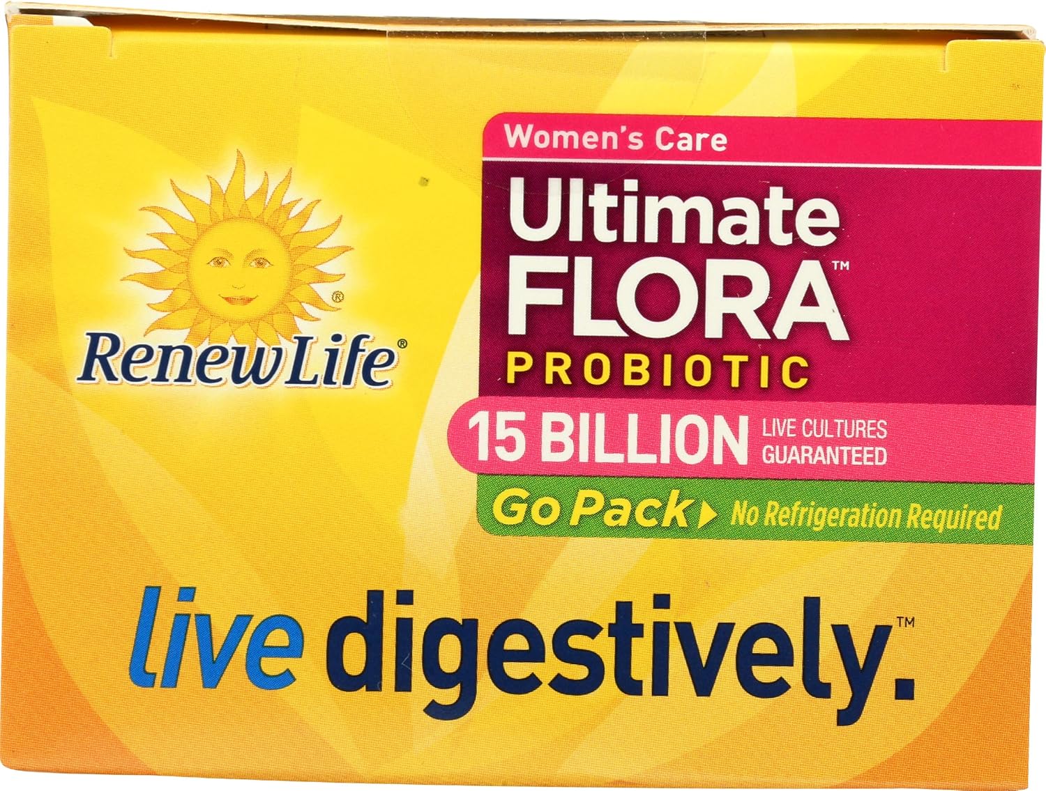 Renew Life Women's Probiotic Capsules, Supports Vaginal, Urinary, Digestive and Immune Health, L. Rhamnosus GG, Dairy, Soy and gluten-free, 15 Billion CFU, 60 Count
