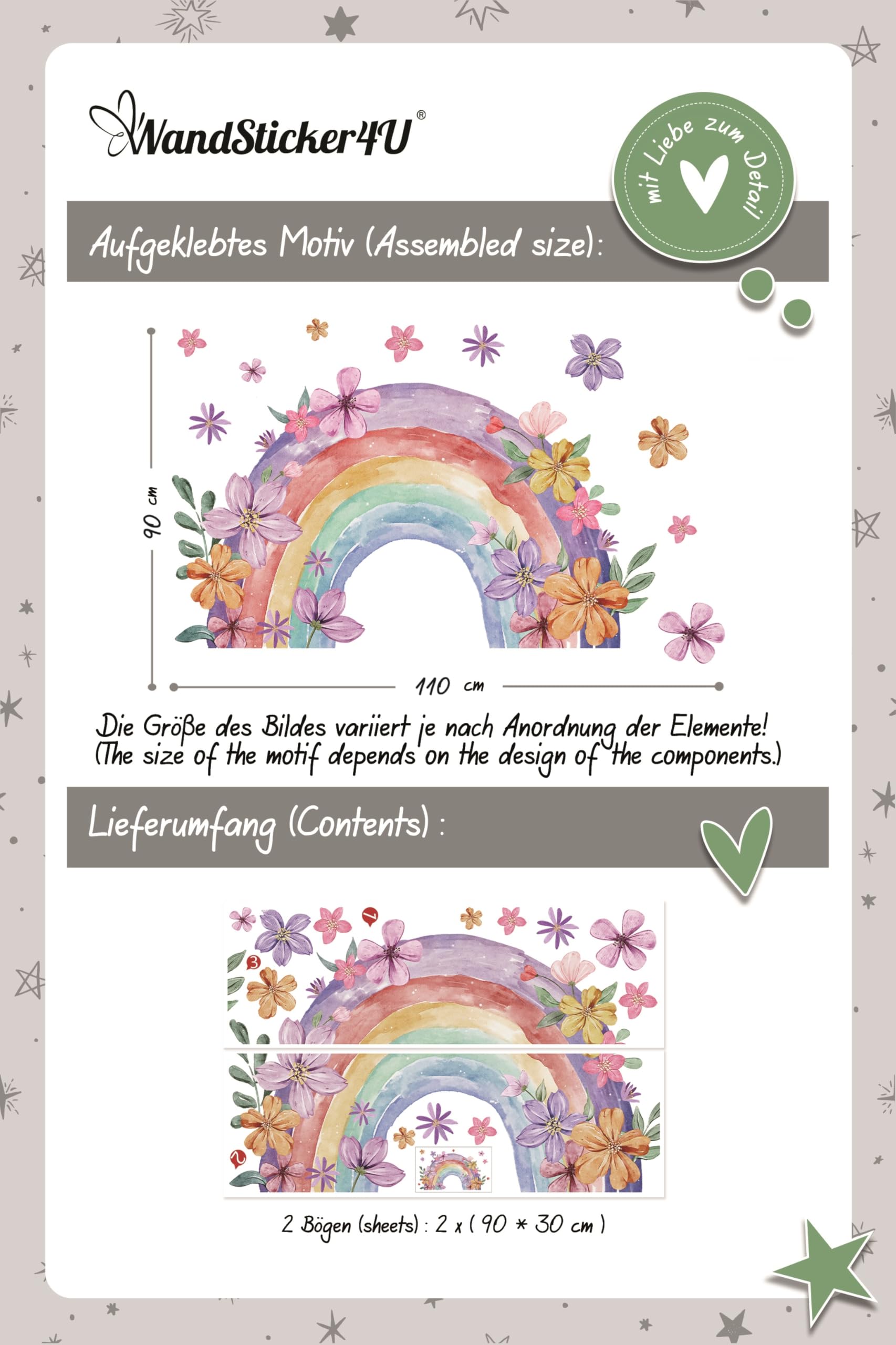 Posters – Boho Kinderkamer / Regenboog
