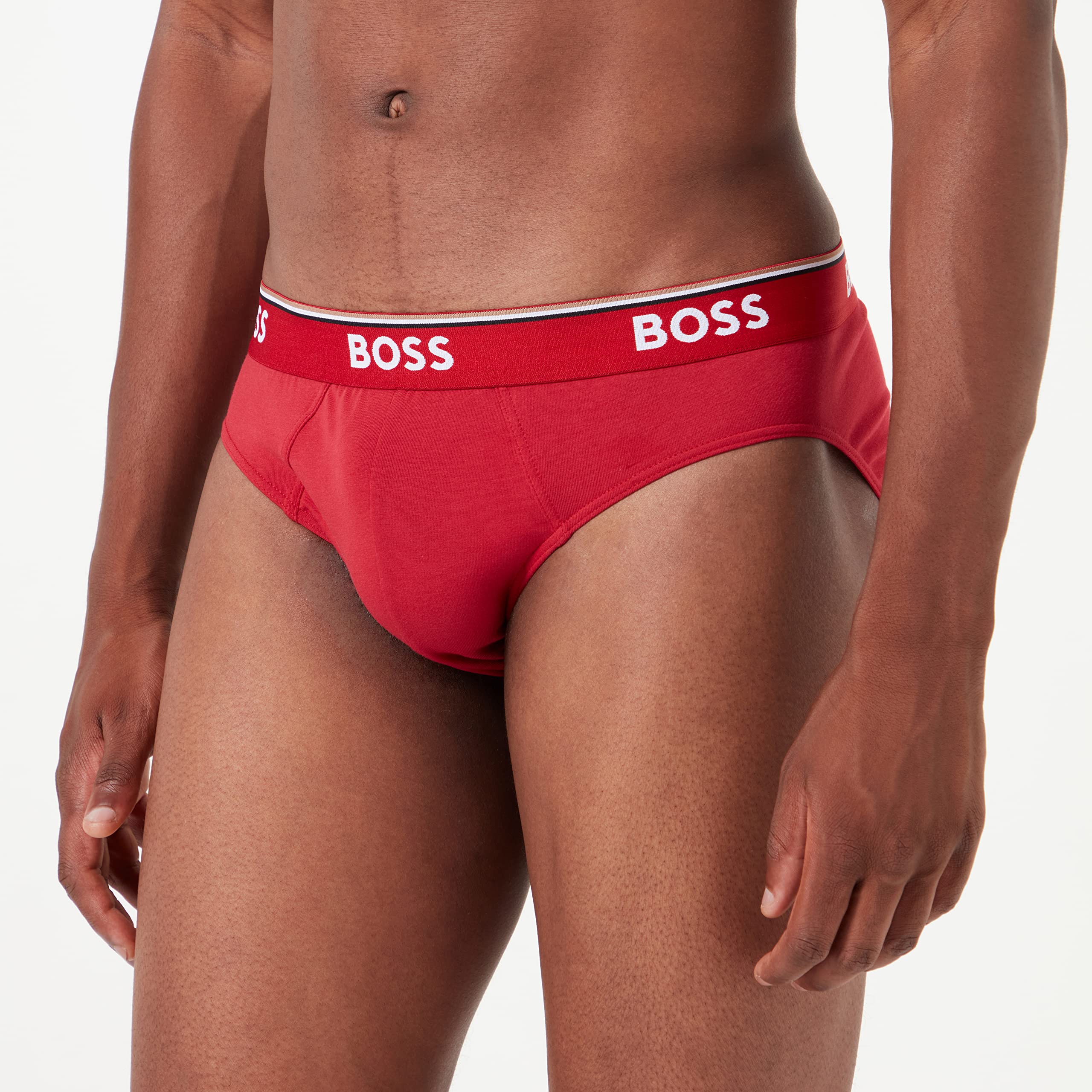 BOSS Męskie majtki Power Slips Briefs Cotton Stretch 3-pak, wielokolorowa, M