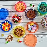 Vista 4 de Youngever Paquete de 9 recipientes para aperitivos, recipientes de preparación de comidas, recipientes de salsa, recipientes pequeños