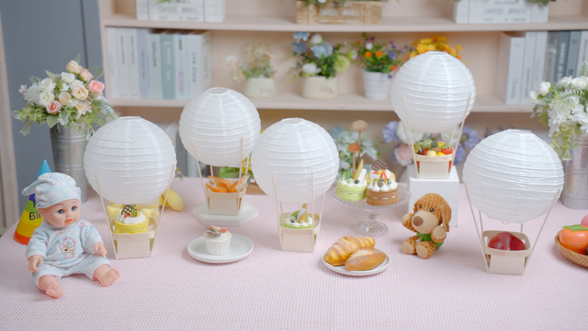 Paper Lantern Crafts 8 Sets Hot Air Balloon Table Centerpieces | 11.8\, image size:1920x1080