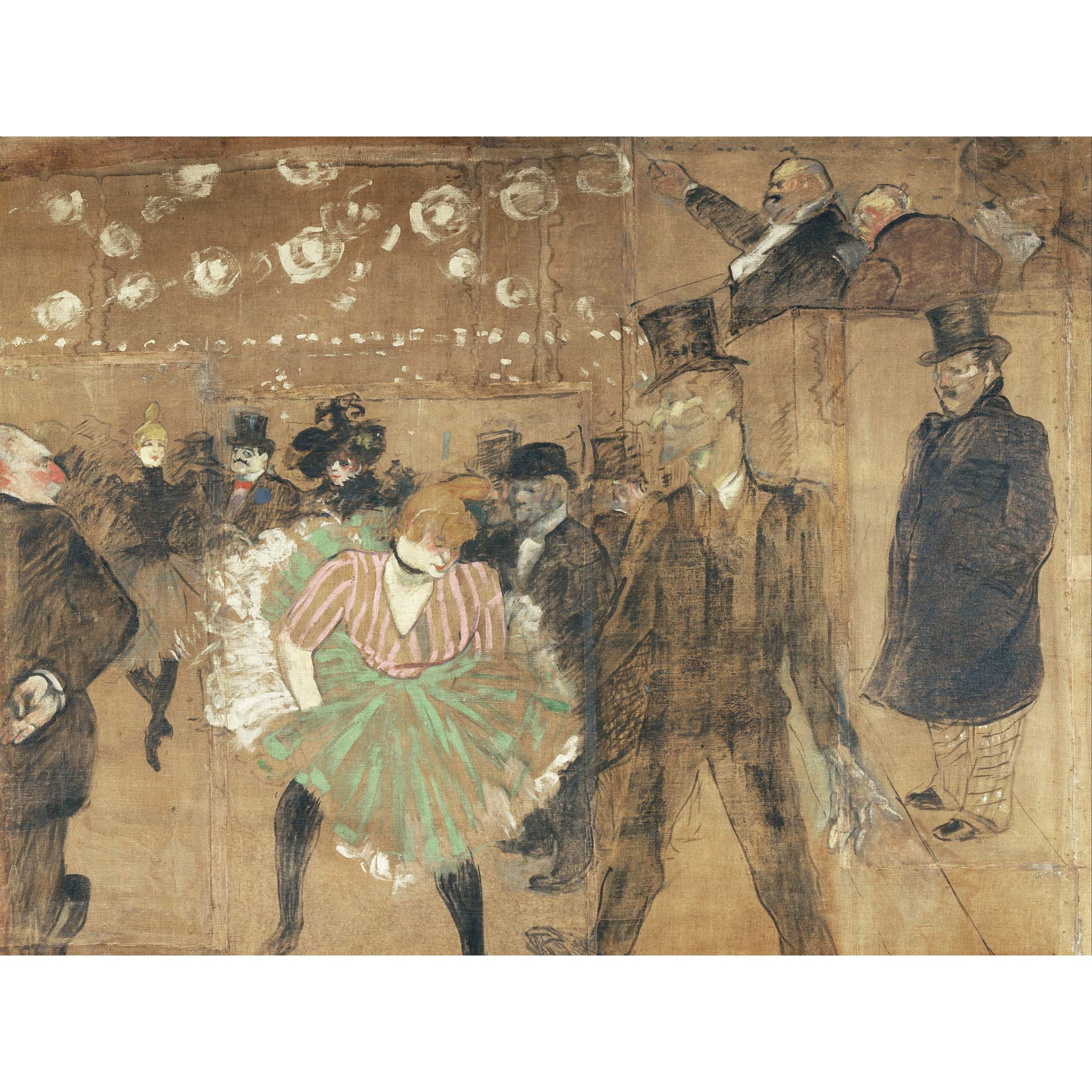 Toulouse-Lautrec Goulue Paris Theatre Painting Large Wall Art Print Canvas Premium Mural