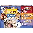 Purina Friskies Wet Cat Food Variety Pack, Oceans of Delight Flaked and Prime Filets - (Pack of 40) 5.5 oz. Cans