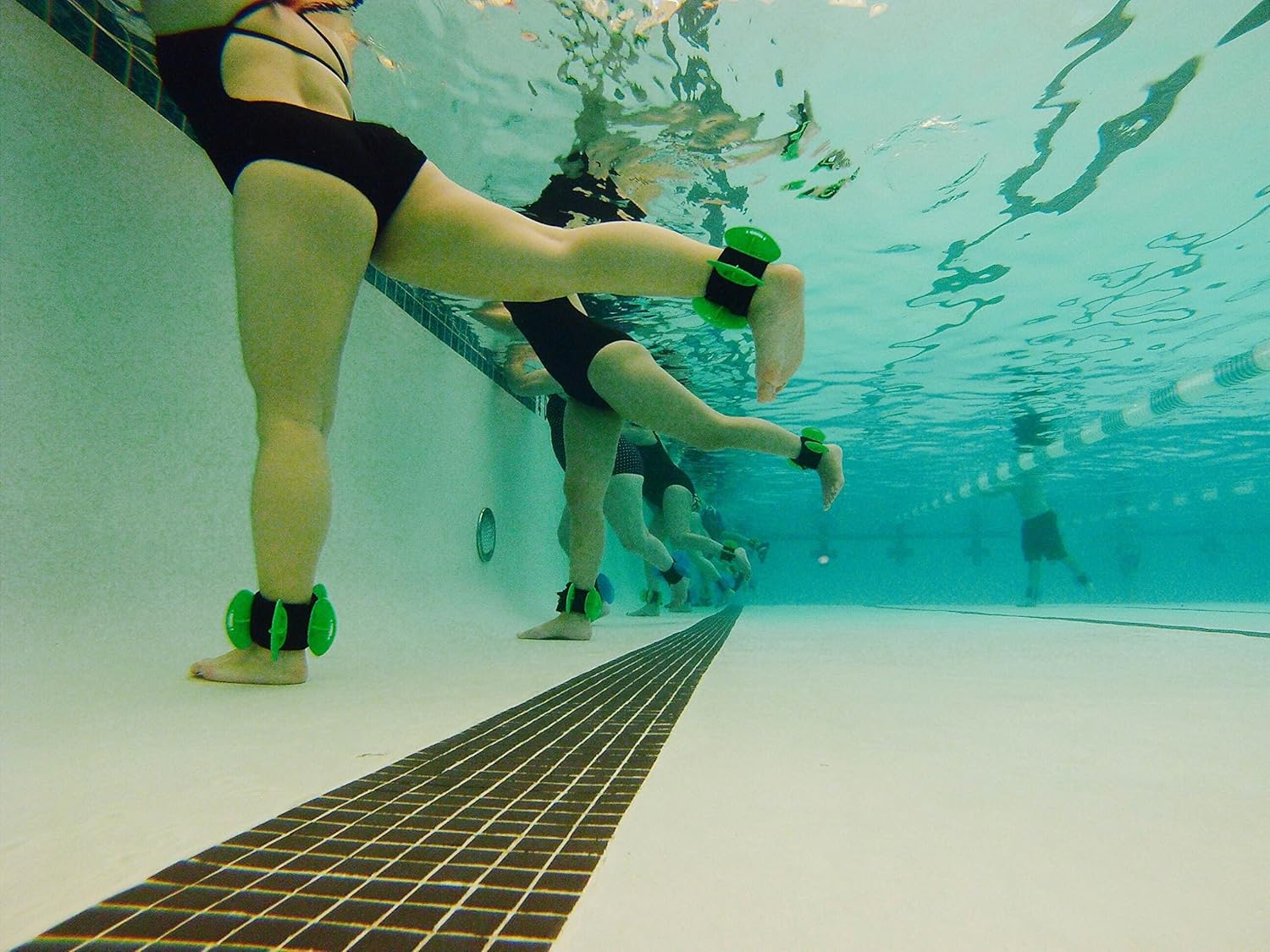 AquaLogix Green Low Resistance Aquatic Fins - Omni-Directional Water Resistance Exercise for Lower and Upper Body Pool Fitness Programs - Includes Online Demonstration Video (Fins Pair LRGBLS) : Sports & Outdoors