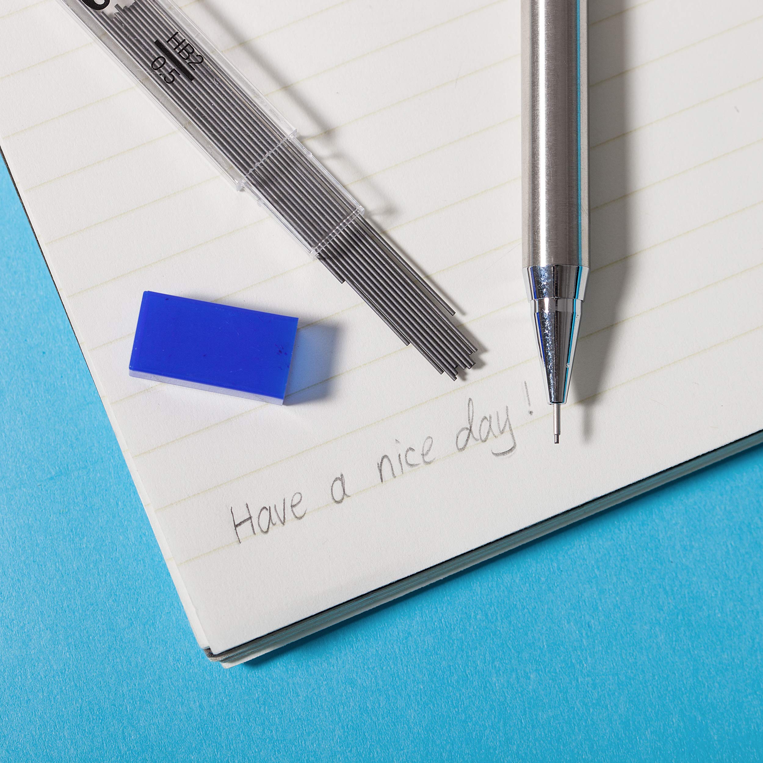 Mr. Pen Mechanical Pencils 0.5, Pack of 2, Metal Mechanical Pencil