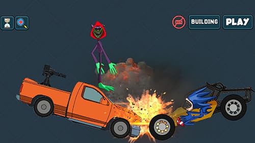 Blue And Red Monster VS People Ragdoll Battle
