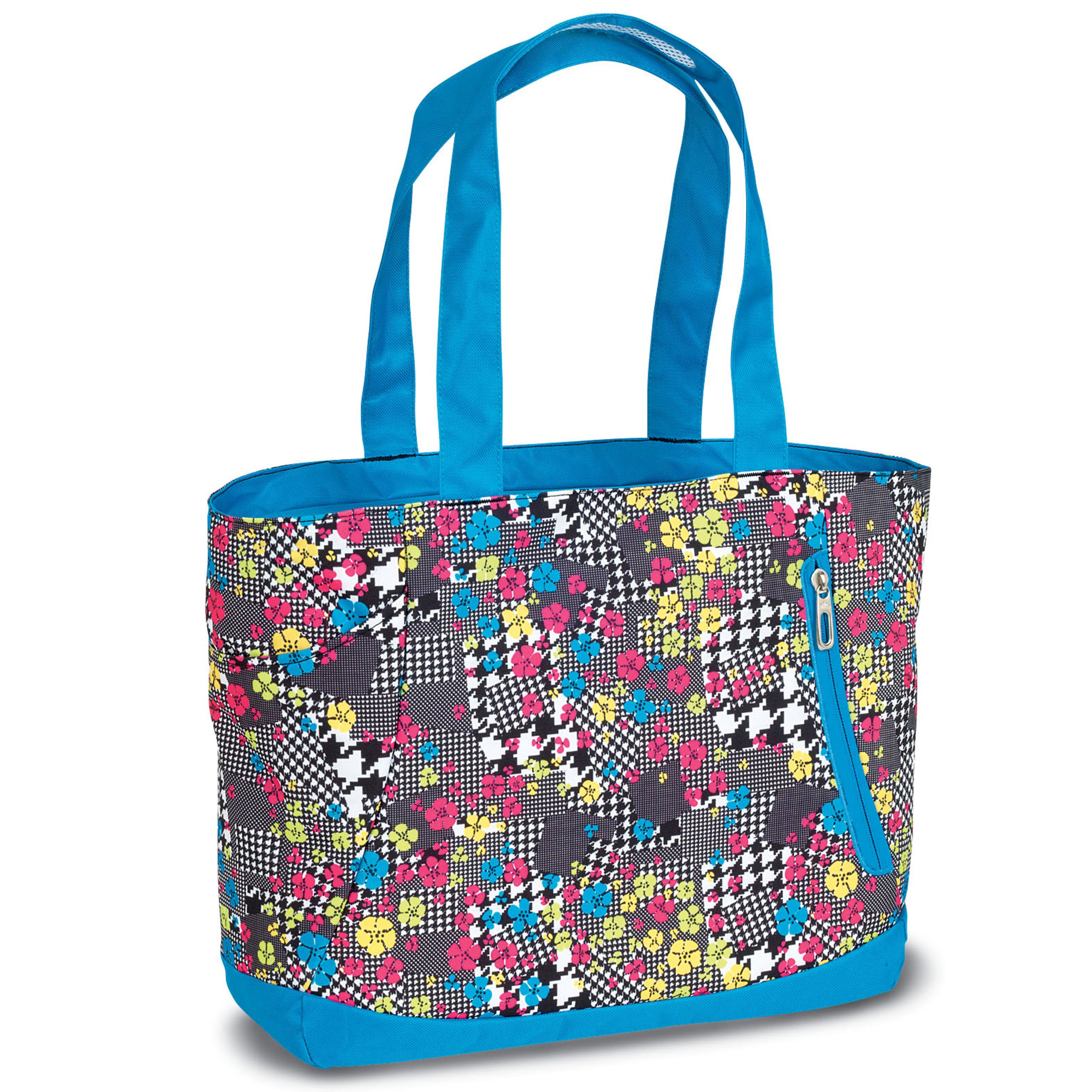 High Sierra Women's Shelby Tote Bag, Blue Pattern, 16 x 14 x 5-Inch