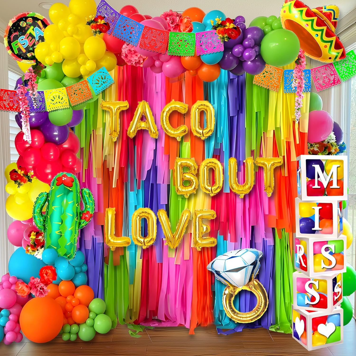 Taco Bout Love Party Decorations,Fiesta Mexican Bridal Shower Decorations,Taco Bout Love Banner, Fiesta Party decorations,Fiesta Bachelorette Party Decorations Fiesta Bridal Shower