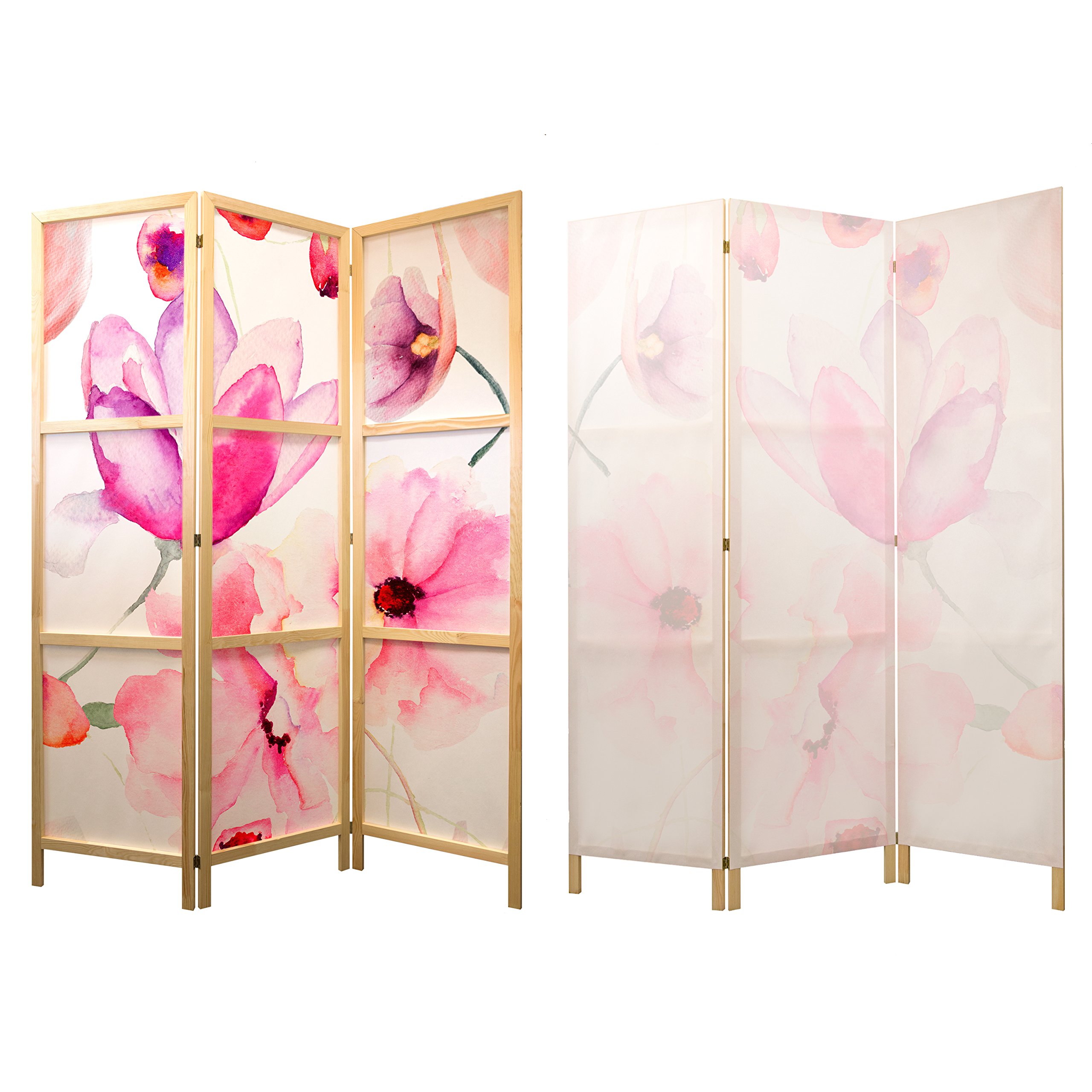 パーテーション　（薔薇） Amazon.com: artgeist Japanese Room Divider XXL Flowers 90 x