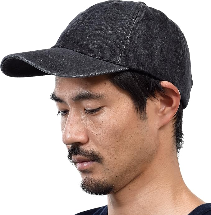 Amazon ニューハッタン Newhattan Cap キャップ ベースボールキャップ 帽子 デニム 無地 カーブキャップ Free 56 66cm ブラック 並行輸入品 キャップ 通販