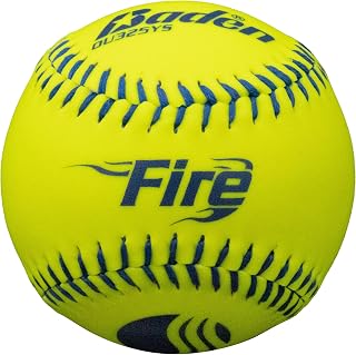 Baden USSSA Classic M Slowpitch Softballs 12-Pack - 12" Synthetic Cover, Fire Power Core for Max Durability & Performance