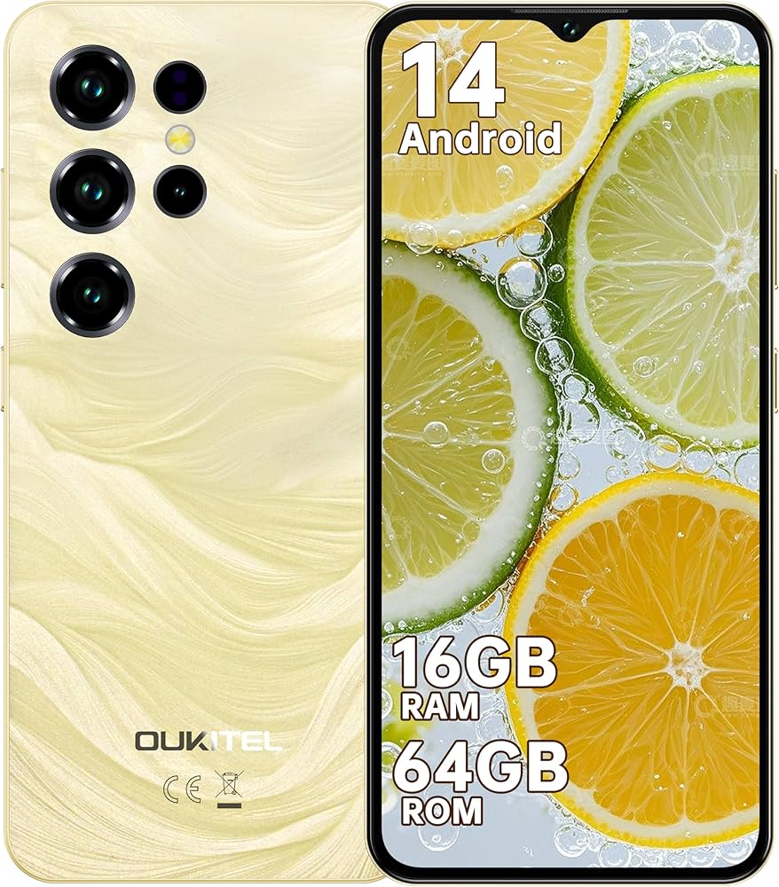 OUKITEL C2 SIMフリー スマホ 本体 4G対応 Android 14 Amazon | OUKITEL C2 Android14スマホ 16GB+64GB+1TB拡張可能、6.52