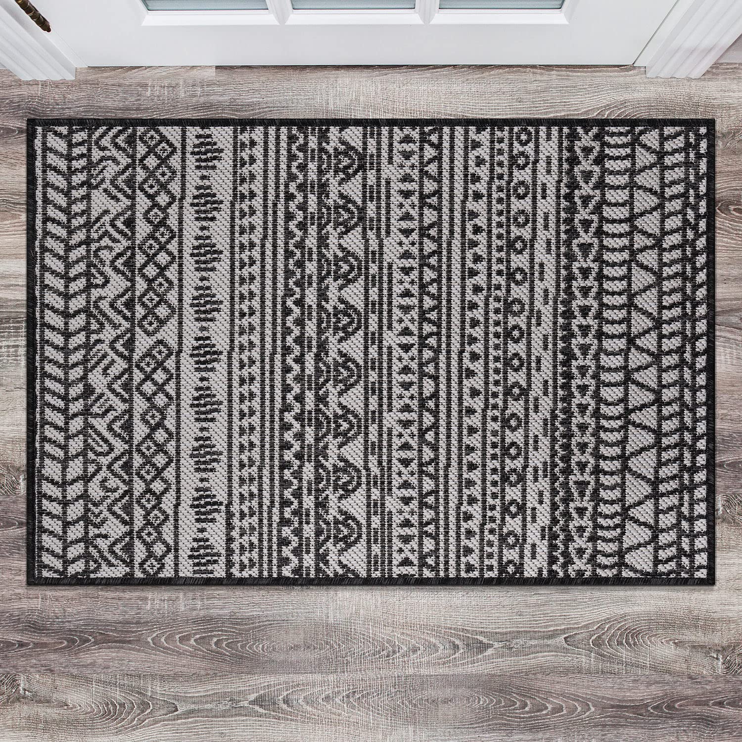 Snapklik.com : Rugshop Panarea Contemporary Geometric Bohemian Textured ...