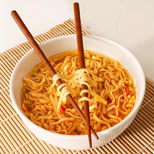 Miniatura 5 de BergHOFF 10 pares de palillos de bambú de 10 pulgadas, uso en interiores y exteriores, ligeros, ecológicos