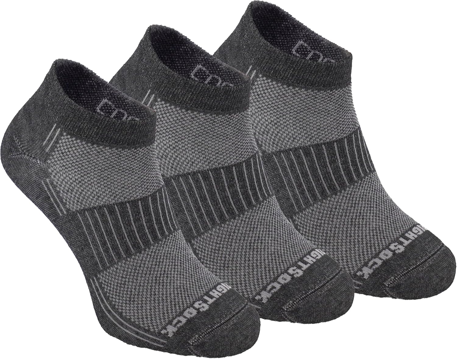 Wrightsock CoolMesh II Lo Quarter Running Socks for Men & Women – Cushioned, Eco-Friendly Anti Blister Socks - American Made