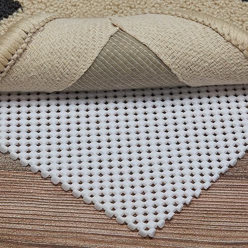 TINGLU Alfombrilla antideslizante de 2 x 8 pies extra gruesa para cualquier superficie dura mantiene tus alfombras seguras y en su lugar