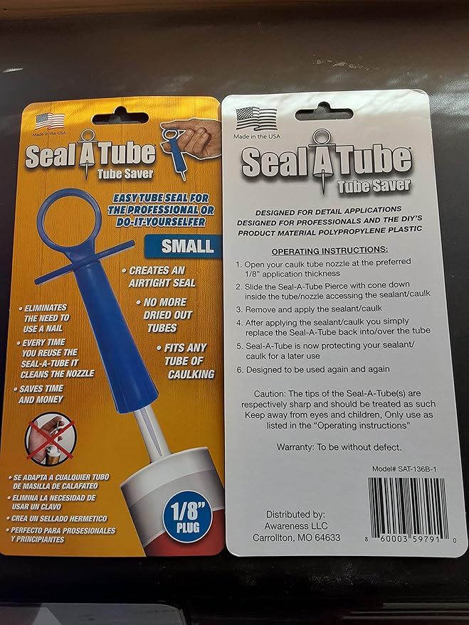 SealATube Caulk Saver Small, Blue Industrial & Scientific