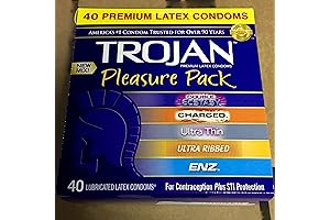 Pleasure Pack Premium Lubricated Latex Condoms