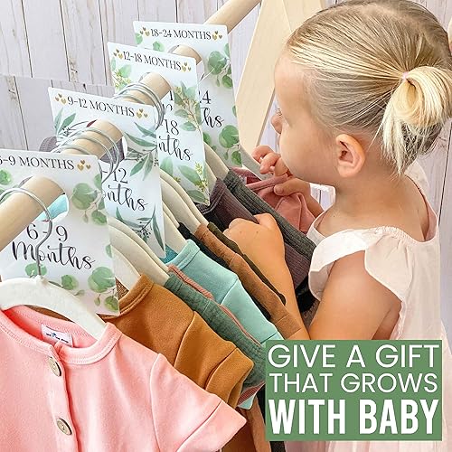 Miniatura 2 de Hadley Designs 6 divisores de percha: decoración de armario de bebé, organizador de armario de bebé para guardería, artículos esenciales para recién