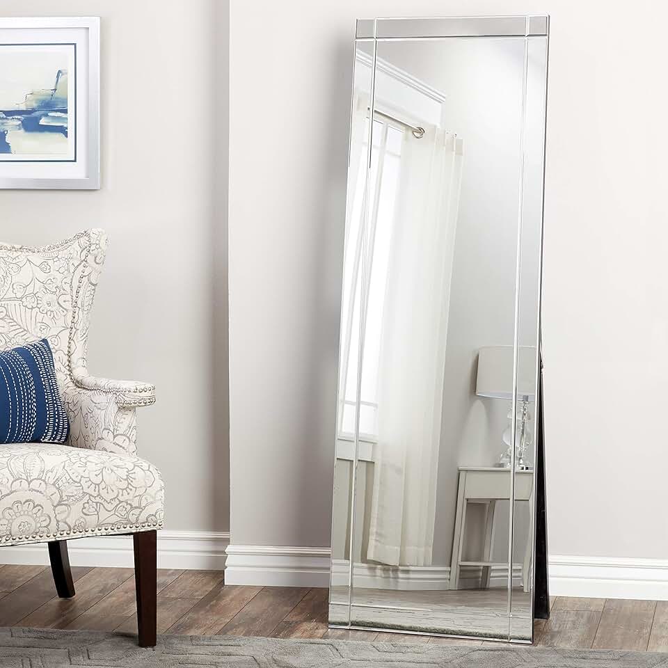 beveled full length mirror