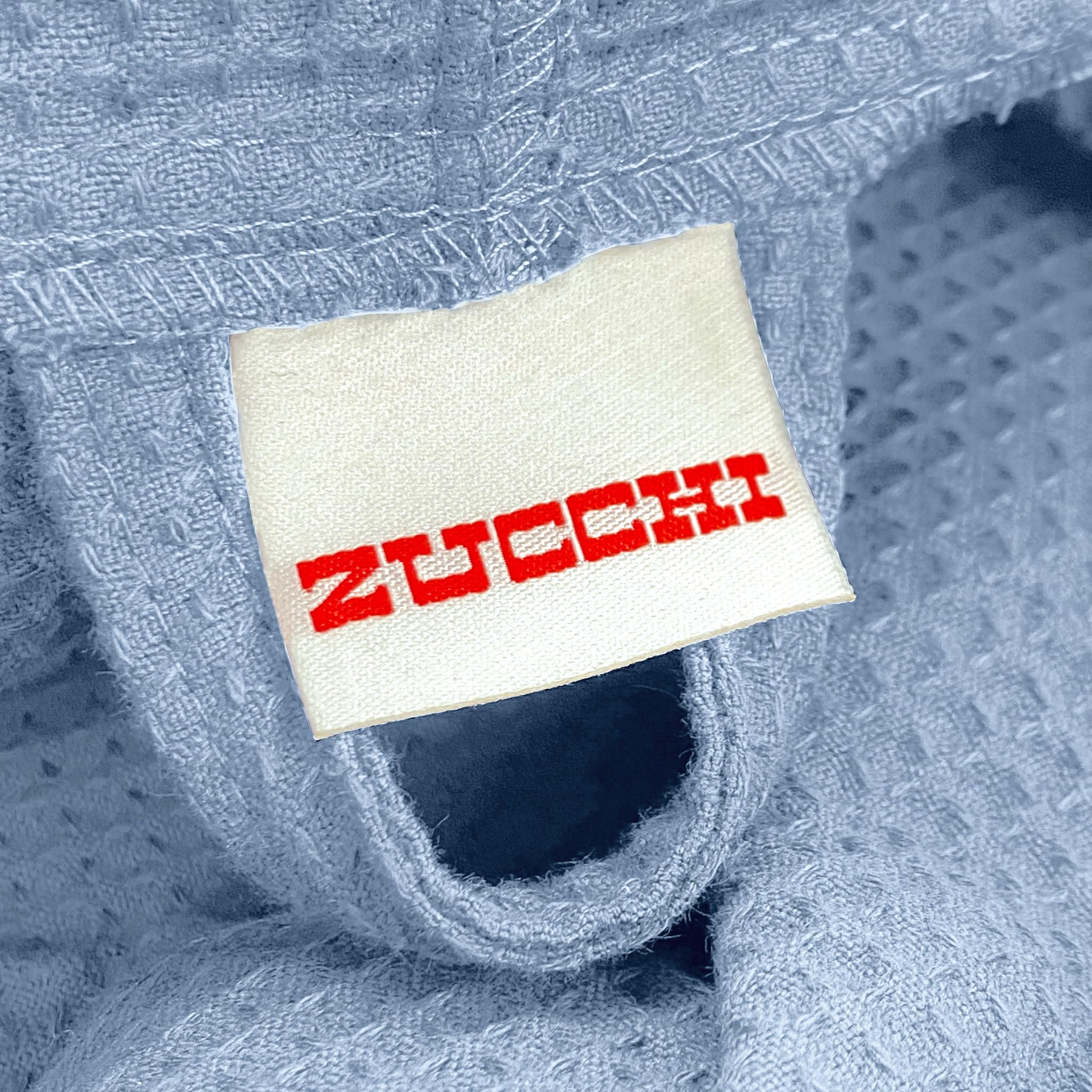 Zucchi. Accappatoio Nido d'Ape c/Cappuccio 100% Cotone da 250 gr/mq col. 1333 Cirlo tg. M 46/48