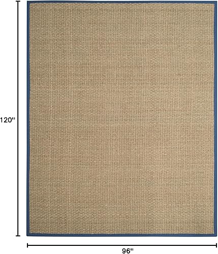 Vista 51 de SAFAVIEH Natural Fiber NF114A - Alfombra de hierba marina, tejido de canasta, con borde, para zonas de alto tráfico, sala de estar, dormitorio, 2