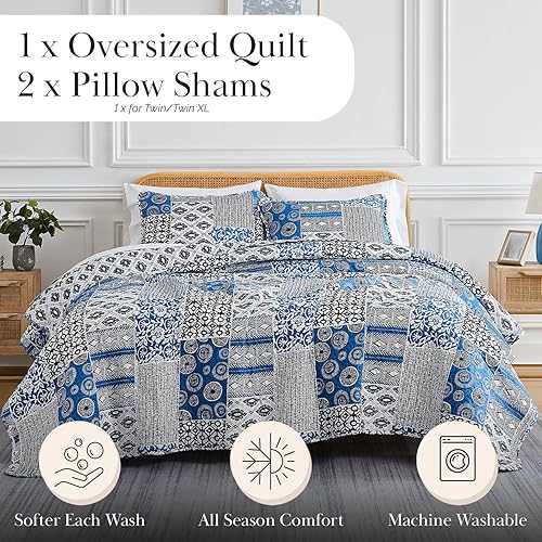 Vista 42 de Southshore Fine Linens, The Brickyard Collection -Juego de edredón ligero 02 - Hueso de ladrillo