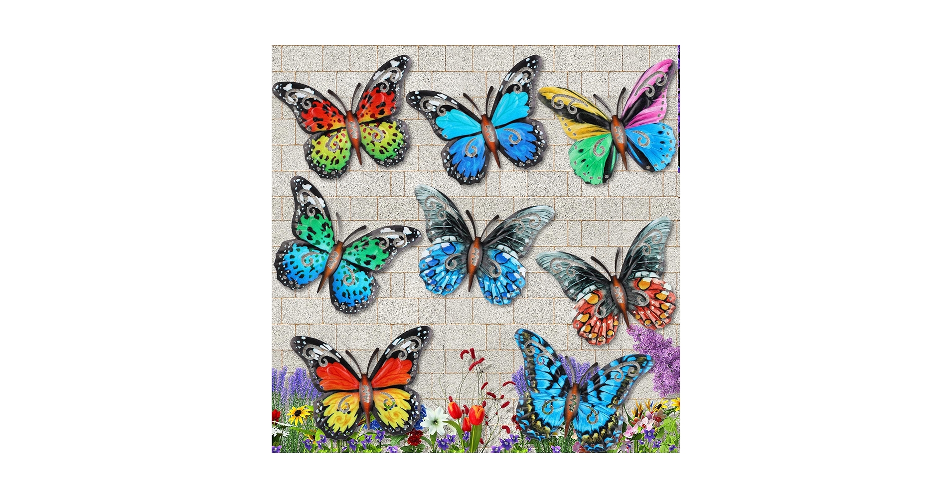 BUTTERFLY - acada92264① Designart Iridiscent Colorful Butterfly x40 Canvas Art Print