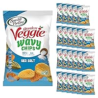 Vista 9 de Sensible Portions Garden Veggie - Chips ondulados de sal marina, 12 onzas (paquete de 8)