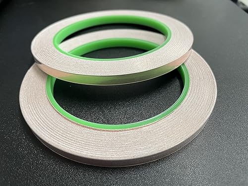 Miniatura 6 de monochef 2 cintas de cobre con cinta de lámina de cobre conductora de doble cara, autoadhesiva, blindaje EMI, suministros de vitrales, soldadura,