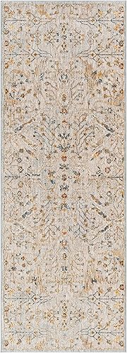 Miniatura 8 de Hauteloom Kabungahan - Alfombra de pasillo de cocina, beige, azul, rojo, 2 pies 7 pulgadas x 7 pies 3 pulgadas