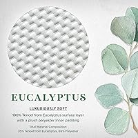 Vista 2 de Protector de colchón Queen Tencel Eucalipto – Funda de refrigeración impermeable transpirable que protege contra la humedad, derrames y manchas, sin