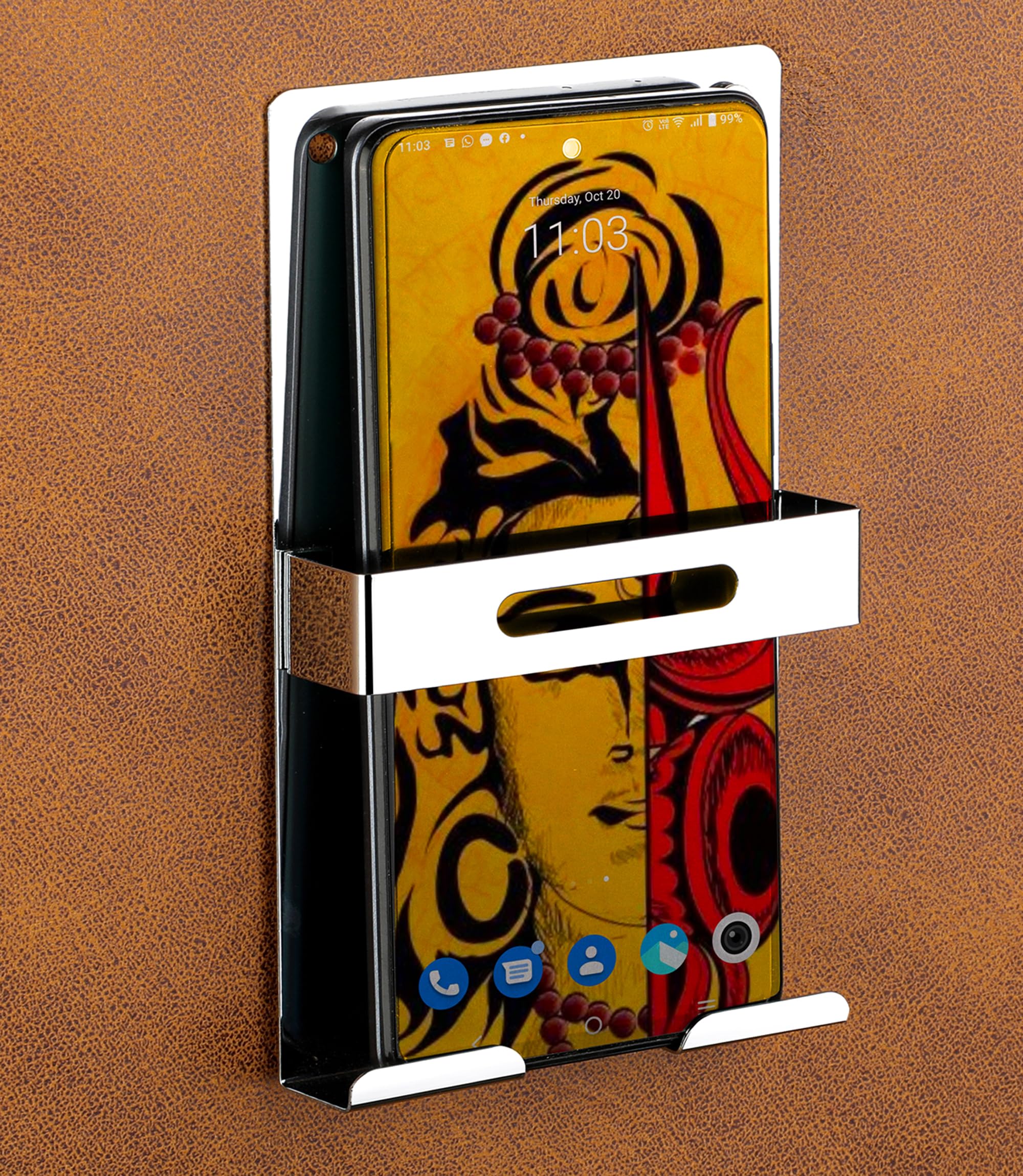 iSTAR Stainless Steel Mobile Holder for Home, Wall Mount Phone Holder, Wall Mobile Charging Holder, Phone Charging Stand with Holder for Mobile Usable for All Company mobiles (B0C8TQT941) Amazon Price History, Amazon Price Tracker