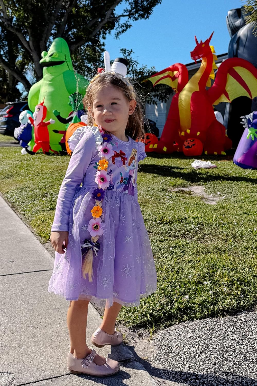 Disney Princess Frozen Minnie Mouse Dress Girls Sparkle Ruffle Tulle Tutu Birthday Party Fall Outfits Clothes Baby to Toddler - Image 2