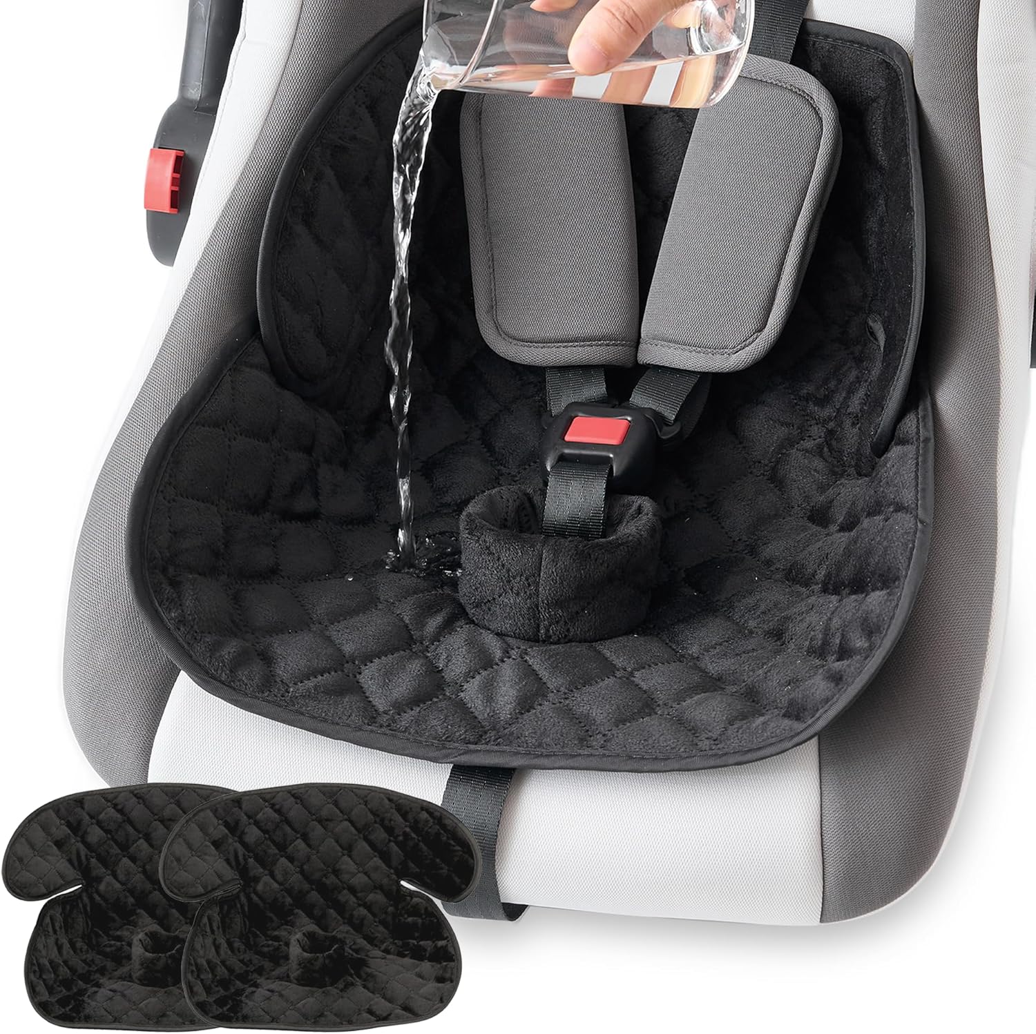 2 Pack Waterproof Piddle Pads Carseat Potty Training Car Seat Protector Waterproof Car Seat Liner Cover to Prevent Pee