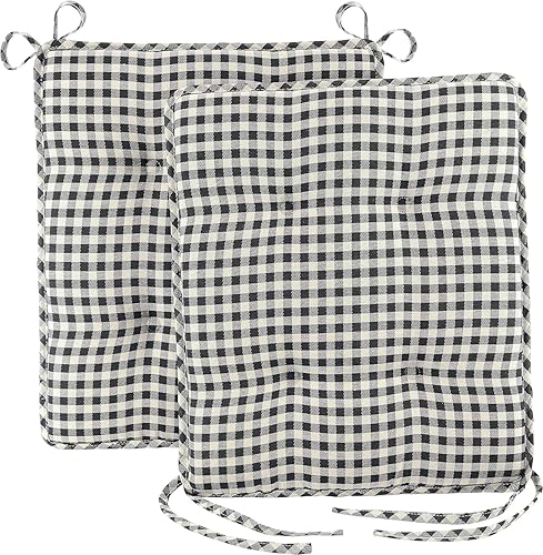 Miniatura 5 de Klear Vu Juego de cojines para sillas mecedoras para porche al aire libre, adecuados para balancines de sala de estar, elegantes almohadillas de