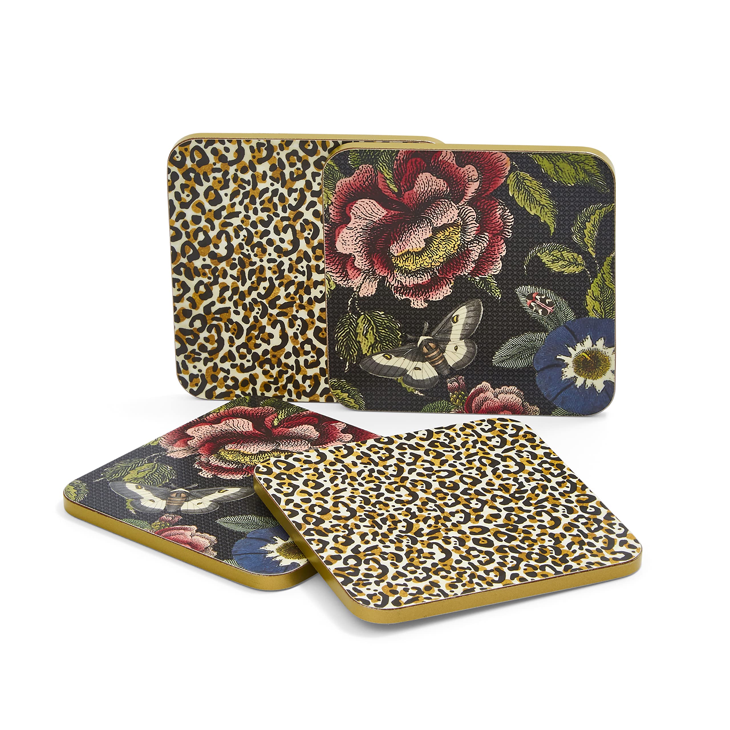 Pimpernel Multicolor Portmeirion Creatures Of Curiosty Coasters Set Of 4