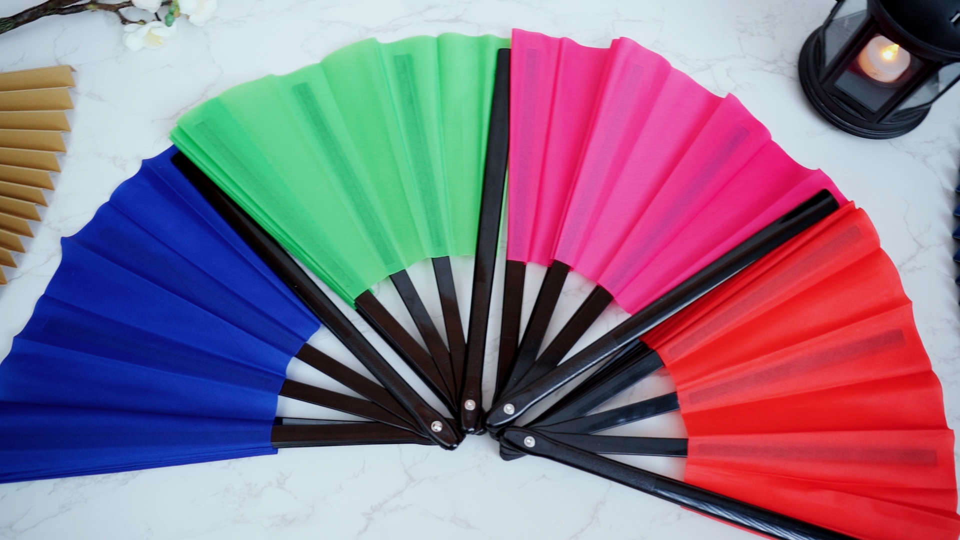 Fans For Dancing Foldable Fan Blulu 6-Pack Large Folding - 13 Inch Line Dancing Fans ...
