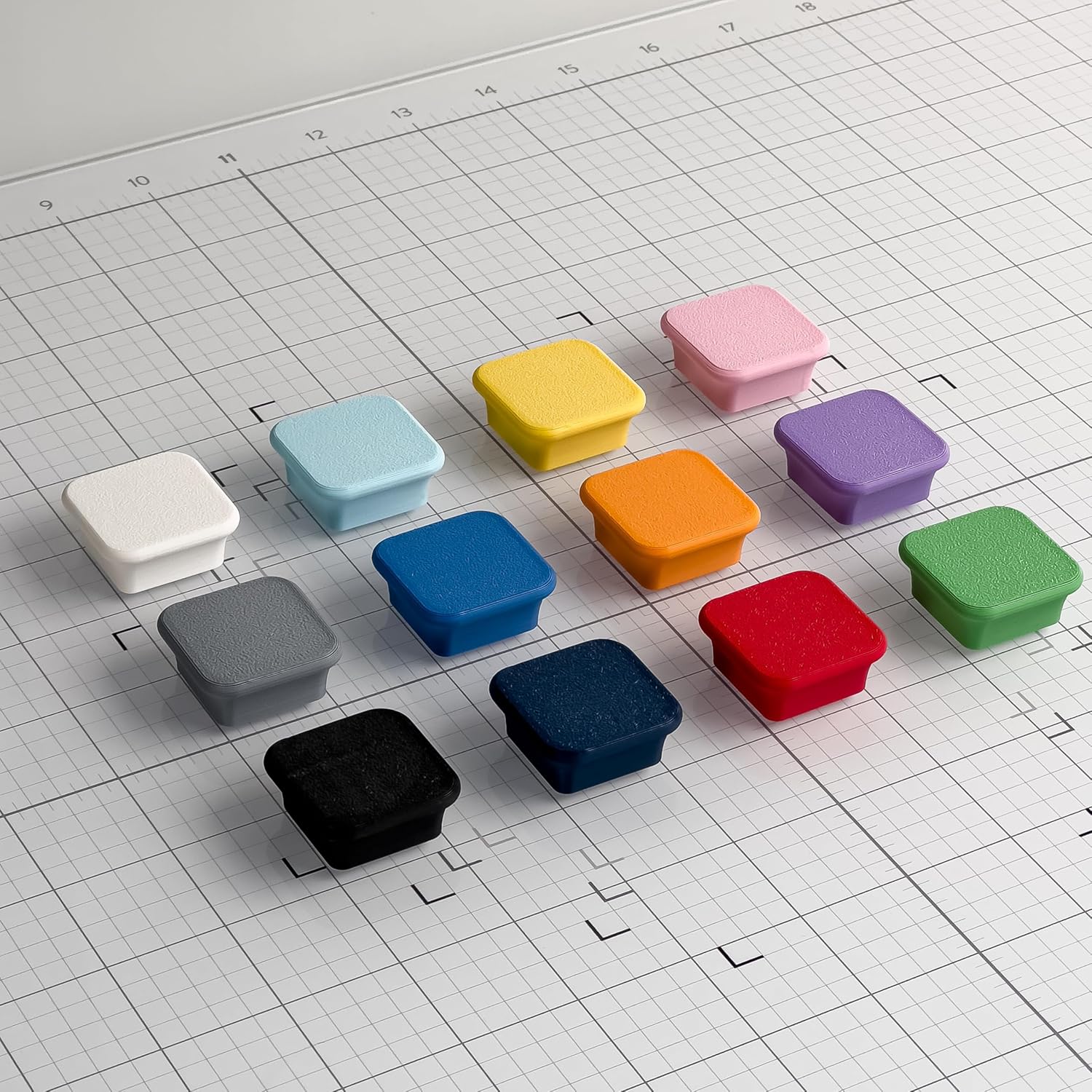 Glassboard Studio MiniBar Magnet - Strong Neodymium Rare Earth Magnets for Fridge, Whiteboard, Locker & Magnetic Glassboards - Ideal for Crafting & Office Use - Strong Fridge Magnets (Cobalt Blue, 12)