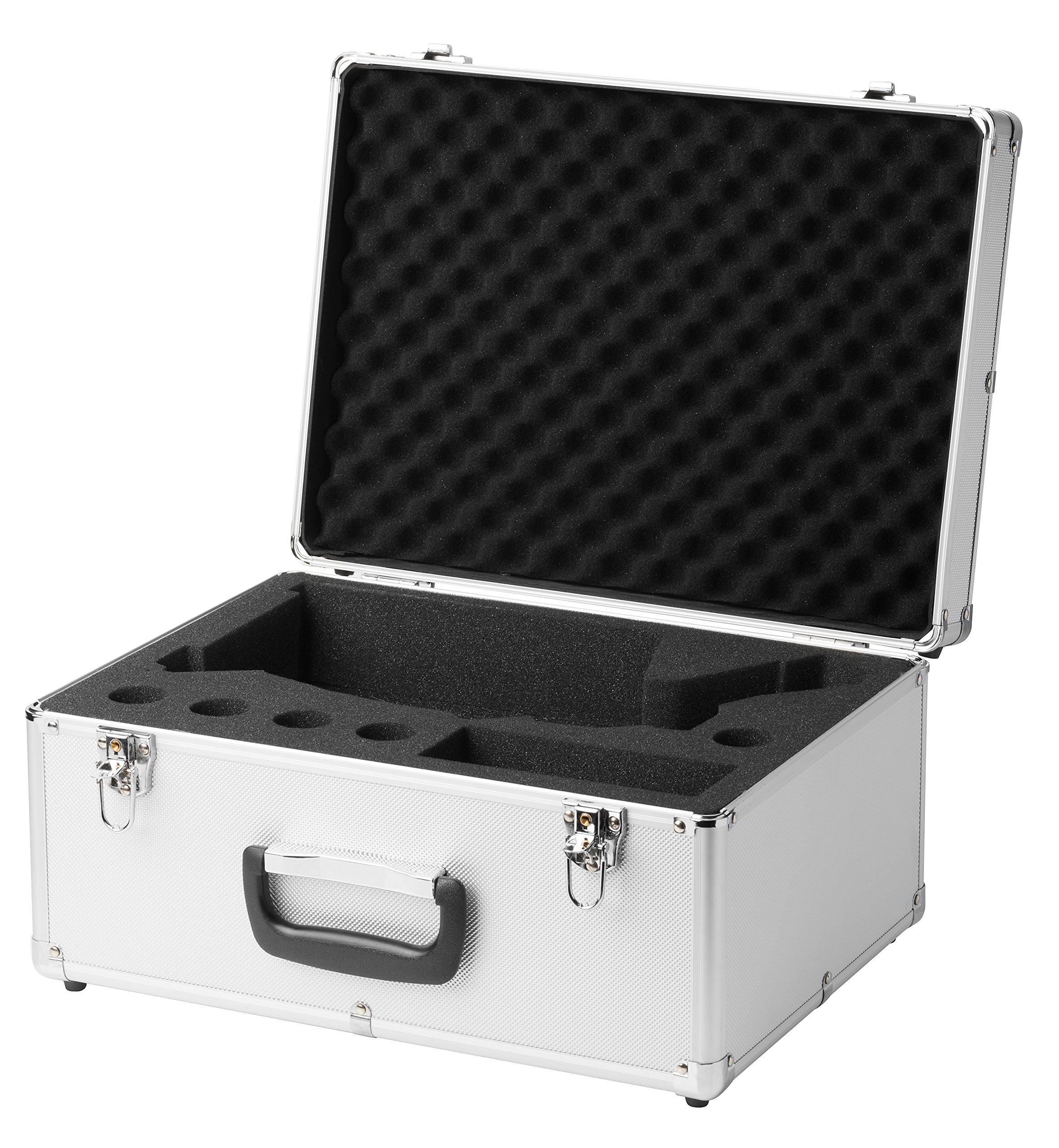 Bresser Erudit DLX/Researcher - Funda de transporte para microscopio, color plateado
