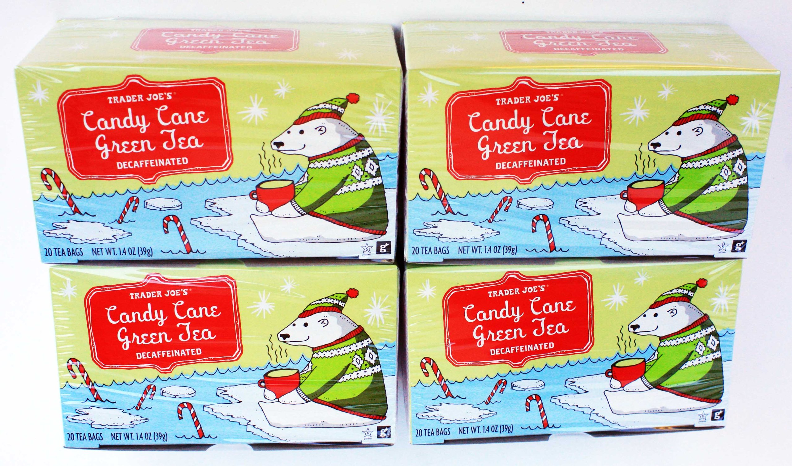 Amazon.com : Trader Joe's Candy Cane Green Tea, Decaffeinated - 20